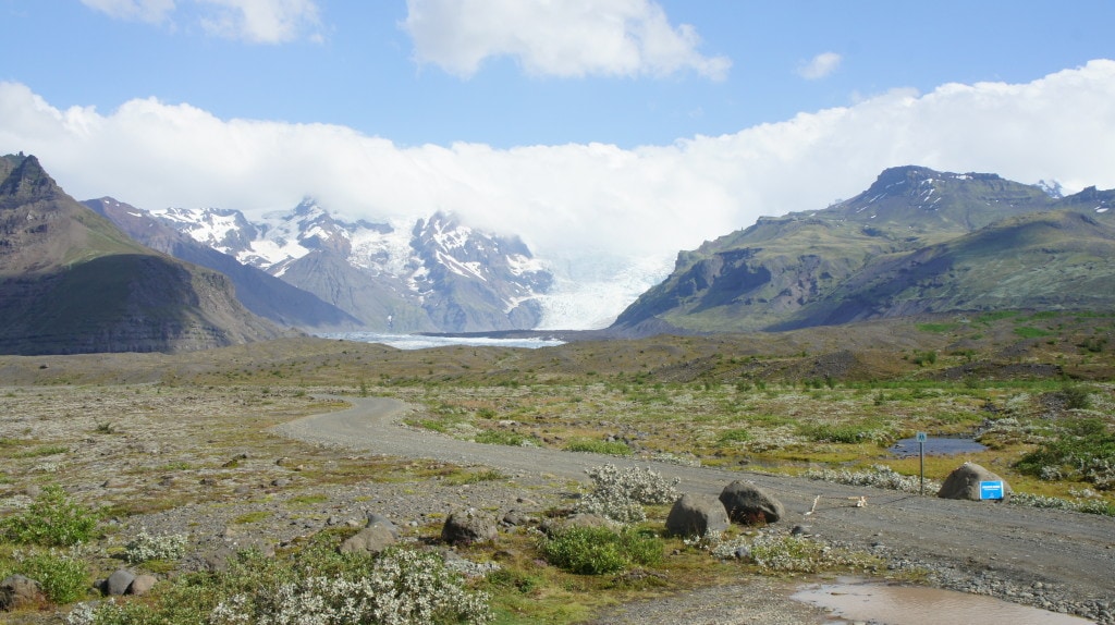 Bilck auf den Gletscher Vatnajökull